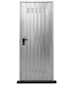 PORTA MONOLAMIERA ZINCATA PER CANTINE, 80X200 CM